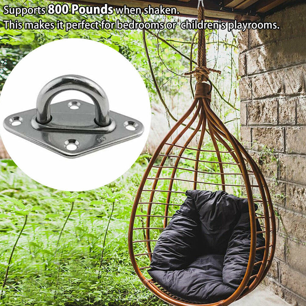 2pcs Stainless Steel Heavy Duty Ceiling Hanging Hook Set Swing Chair Bracket