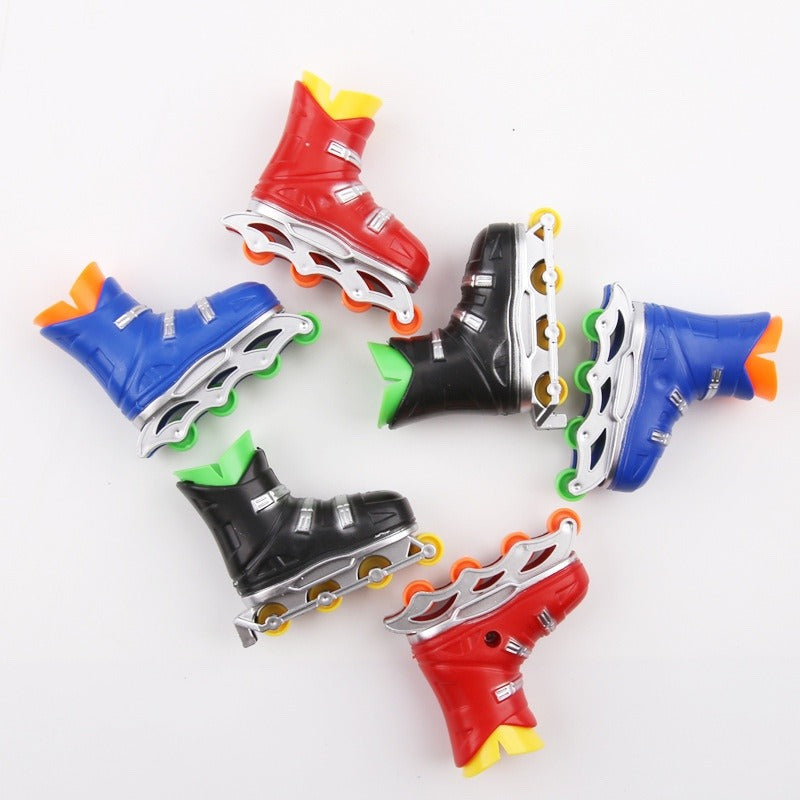 Mini Finger Scooter Roller Skating Shoe Set Tool Assembly