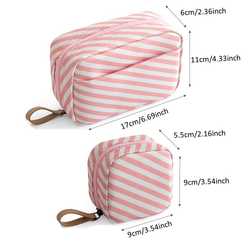 Portable Lipstick Makeup Bag Jewelry Toiletry Holder Case Women Cosmetics Pouch
