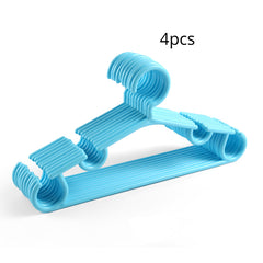 4pcs Portable Children Clothes Hanger Toddler Baby Coat Plastic Hangers