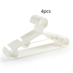 4pcs Portable Children Clothes Hanger Toddler Baby Coat Plastic Hangers