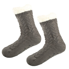 Winter Thickened Warm Plus Velvet Non slip Socks Christmas Gift
