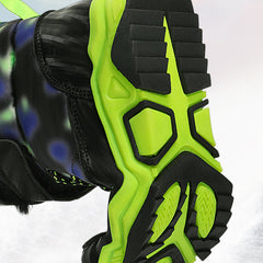 Boy's High Top Snow Boots Warm Fleece Cozy Non slip Boots