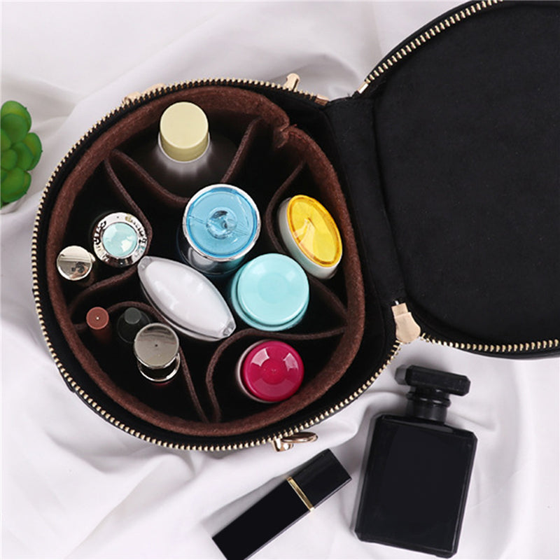 Women Bucket Bag Felt Compartment Liner Makeup Storage Bag