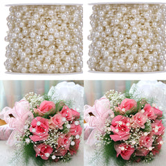 5m Fishing Line Pearl Ribbons Wedding Bouquets Material