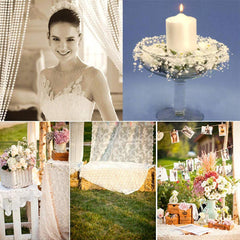 5m Fishing Line Pearl Ribbons Wedding Bouquets Material