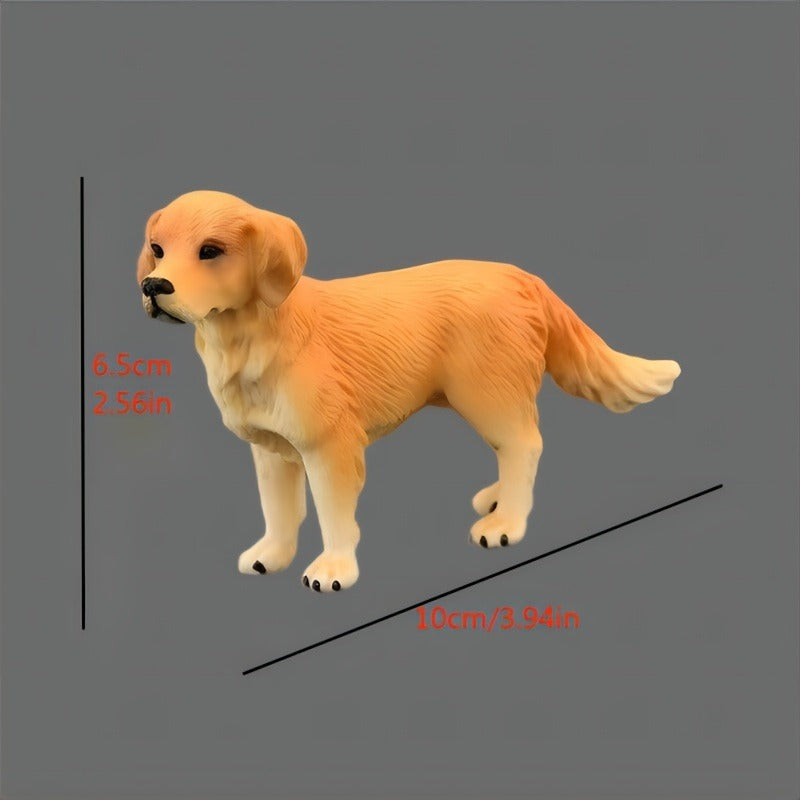 Realistic Golden Retriever Dog Toy Animal Model for Kids - Cute Pet Dog Gift