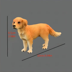 Realistic Golden Retriever Dog Toy Animal Model for Kids - Cute Pet Dog Gift