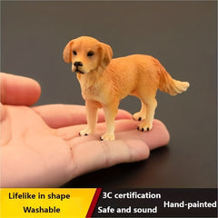 Realistic Golden Retriever Dog Toy Animal Model for Kids - Cute Pet Dog Gift