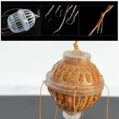 1PC Fishing Hooks Set Baits Cage Basket Feeder Holder Fishhook Tackle