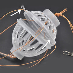 1PC Fishing Hooks Set Baits Cage Basket Feeder Holder Fishhook Tackle