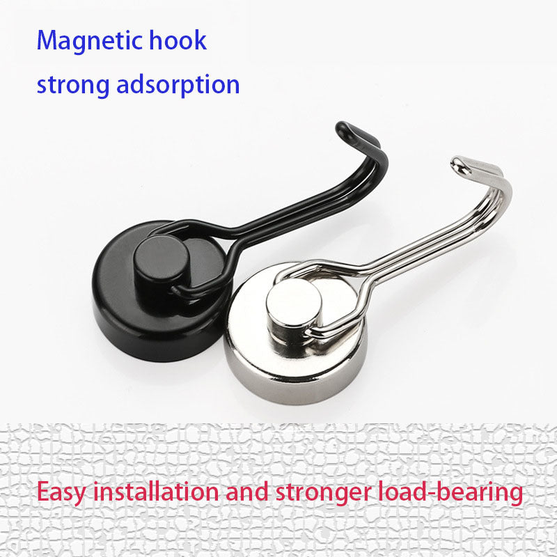 10pcs Silver Magnetic Hook Powerful Magnet Easy Installation Rust resistant