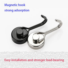 10pcs Silver Magnetic Hook Powerful Magnet Easy Installation Rust resistant