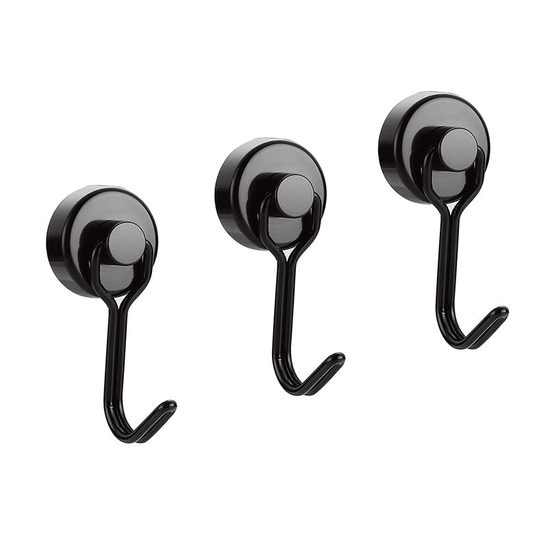 10pcs Silver Magnetic Hook Powerful Magnet Easy Installation Rust resistant
