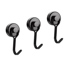 10pcs Silver Magnetic Hook Powerful Magnet Easy Installation Rust resistant