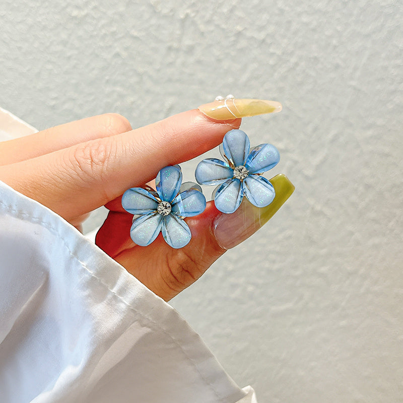 Crystal Flower Bangs Clip Hair Accessories