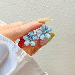 Crystal Flower Bangs Clip Hair Accessories