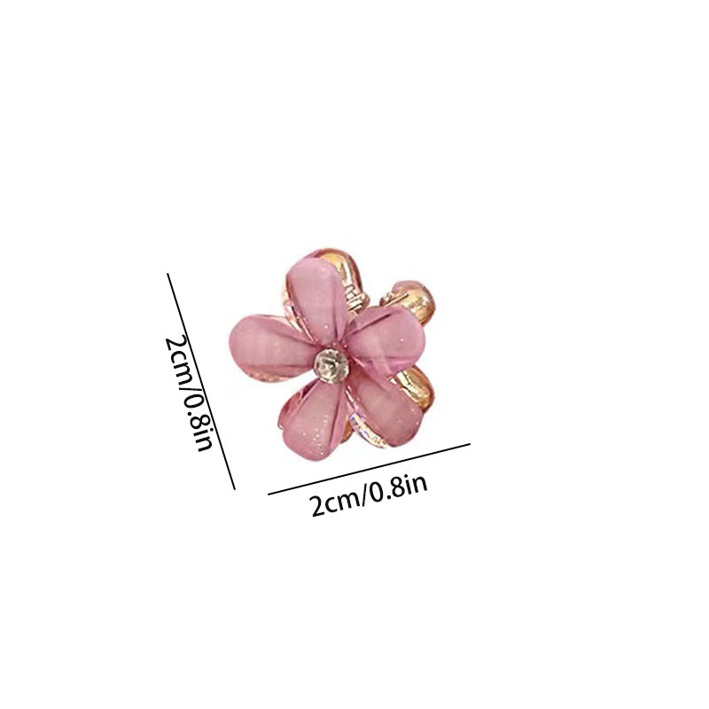 Crystal Flower Bangs Clip Hair Accessories