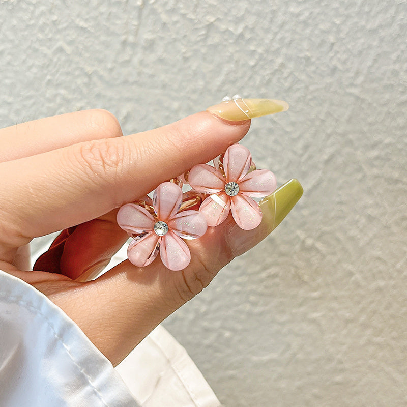 Crystal Flower Bangs Clip Hair Accessories