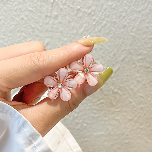 Crystal Flower Bangs Clip Hair Accessories