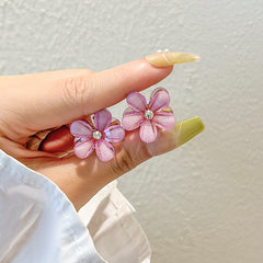 Crystal Flower Bangs Clip Hair Accessories