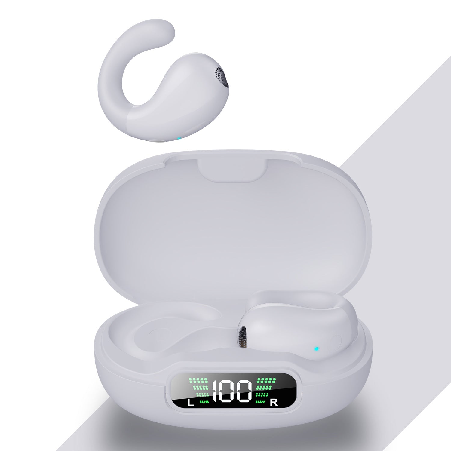 Wireless Bone Conduction Headphones Clip Ear Music Noise Canceling Headset Call