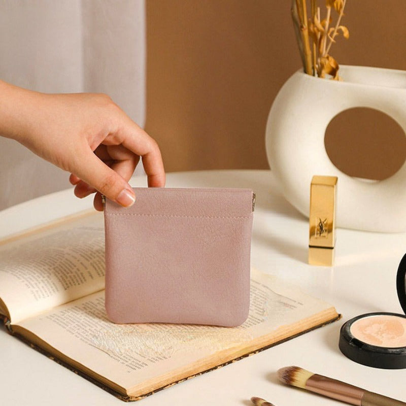 Waterproof Mini Makeup Bag Self Closing Pouch