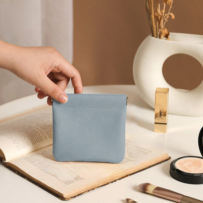 Waterproof Mini Makeup Bag Self Closing Pouch