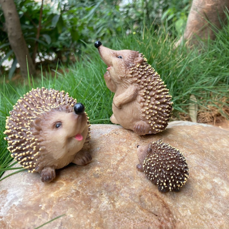 Wild Animal Hedgehog Model Toy - Stealing Melon Badger