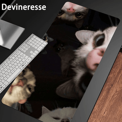 Large Cats Desk Mat Gaming Mouse Pad E Sports Office Keyboard Pad