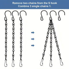 10pcs Bird Cage Hanging Chain Iron Chain Flower Pot Replacement Chain