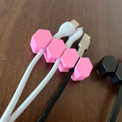 Desktop Charger Cable Organizer Wire Winder Clip