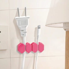 Desktop Charger Cable Organizer Wire Winder Clip