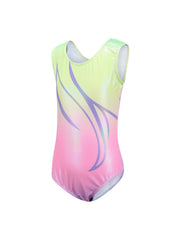 Girls Sleeveless Gymnastics Suit Stretchy Dance Training 1 Piece
