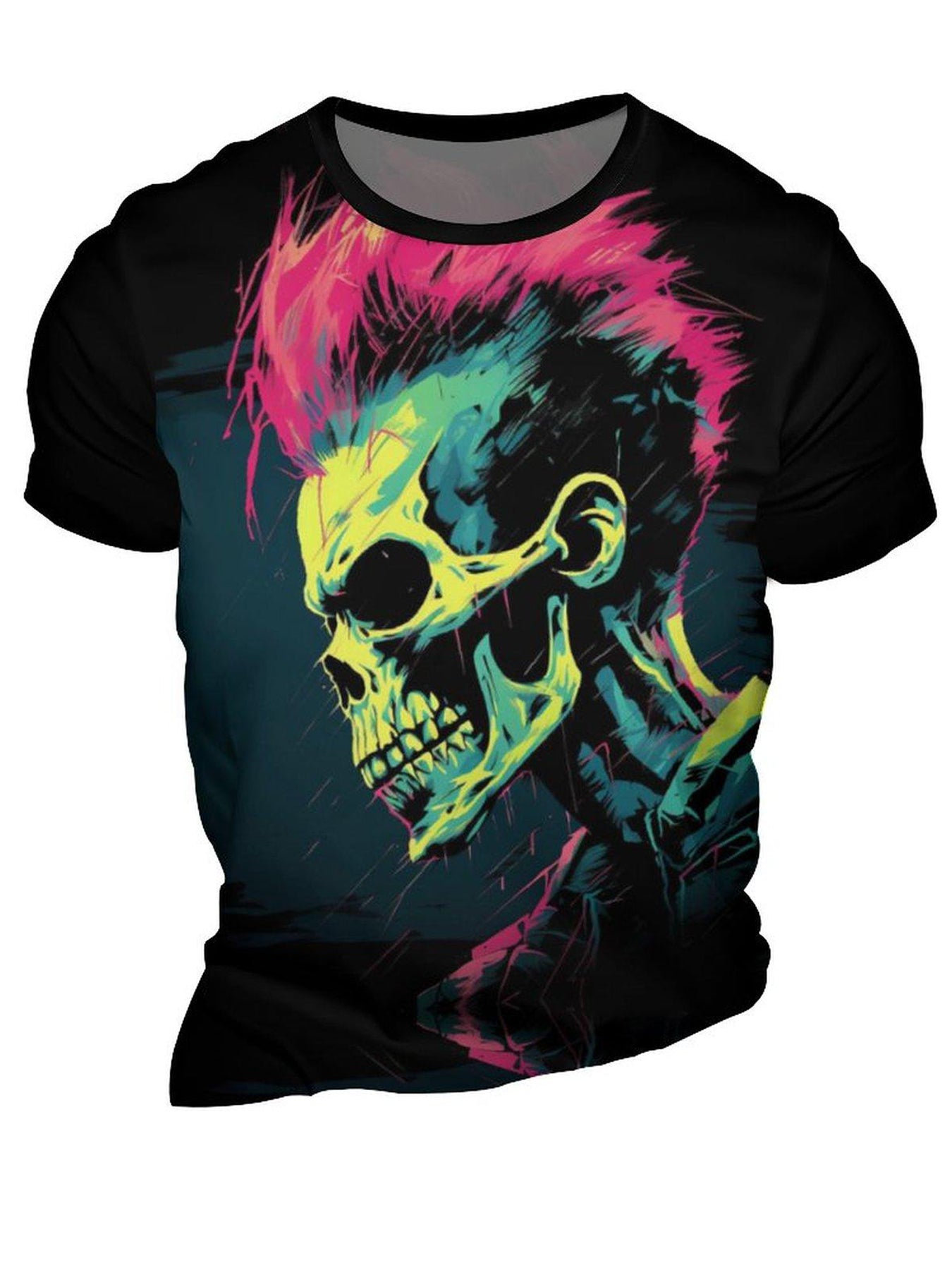 Skull 3D Print Men's Novelty T-shirt For Summer