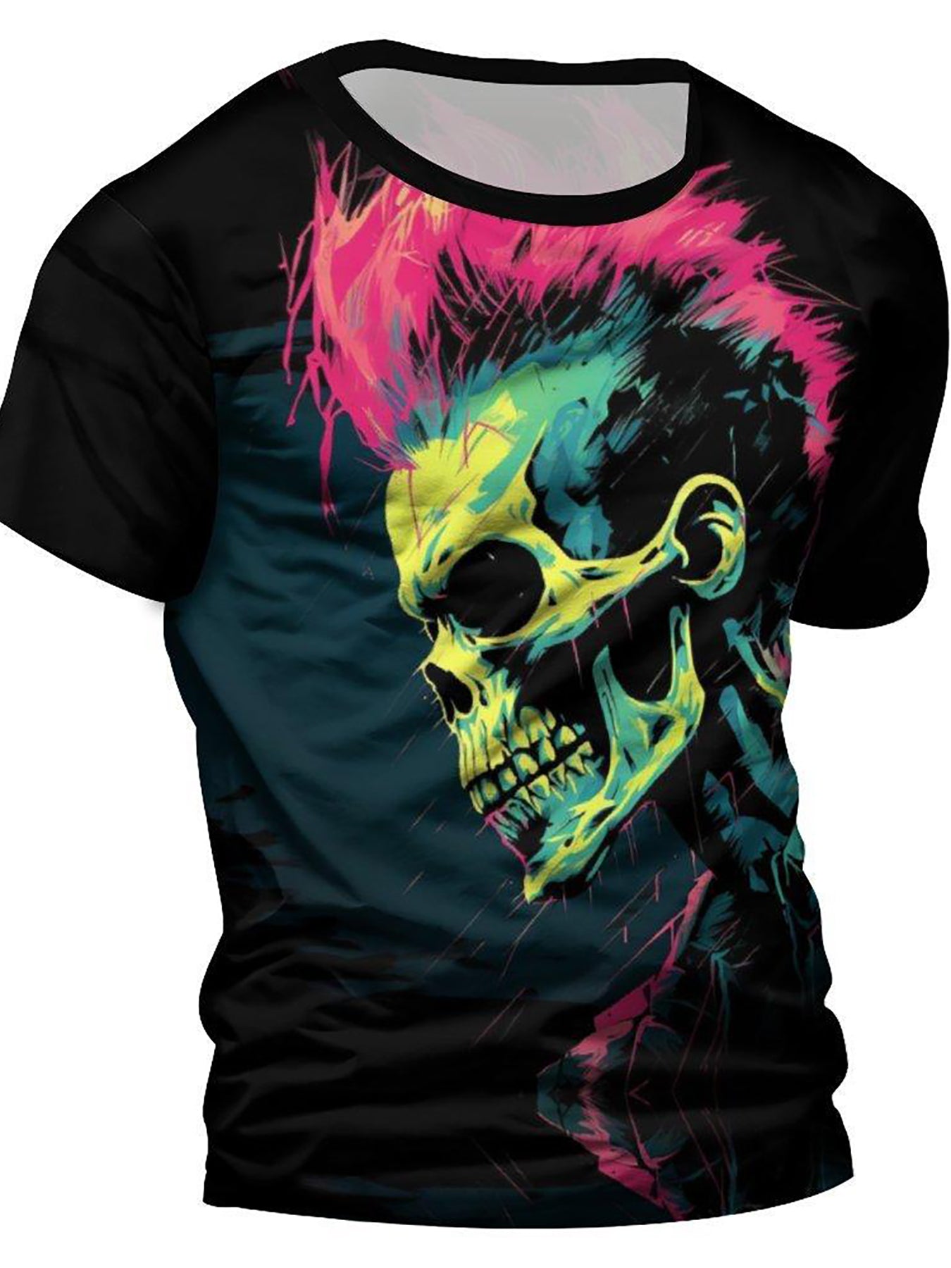 Skull 3D Print Men's Novelty T-shirt For Summer
