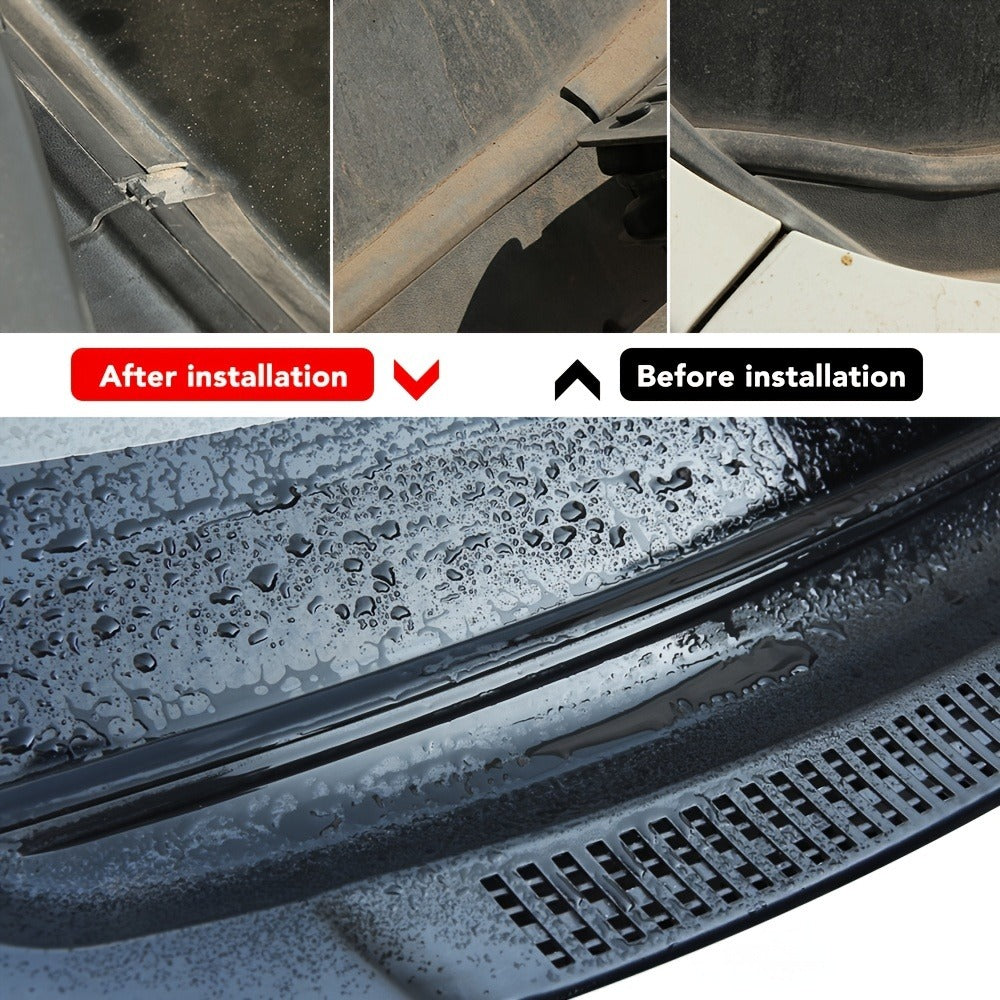 Car Windshield Rubber Seal Front Rear Sunroof Dustproof Sealing Strip