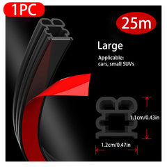 Car Door Rubber Seal Strip Double Layer Weather Strip 5m