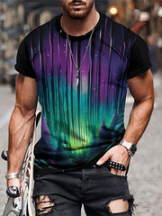 Forest Starry Sky Graphic Tee for Men