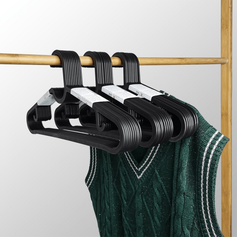 10pcs Plastic Clothes Hanger Organizer for Wardrobe Storage
