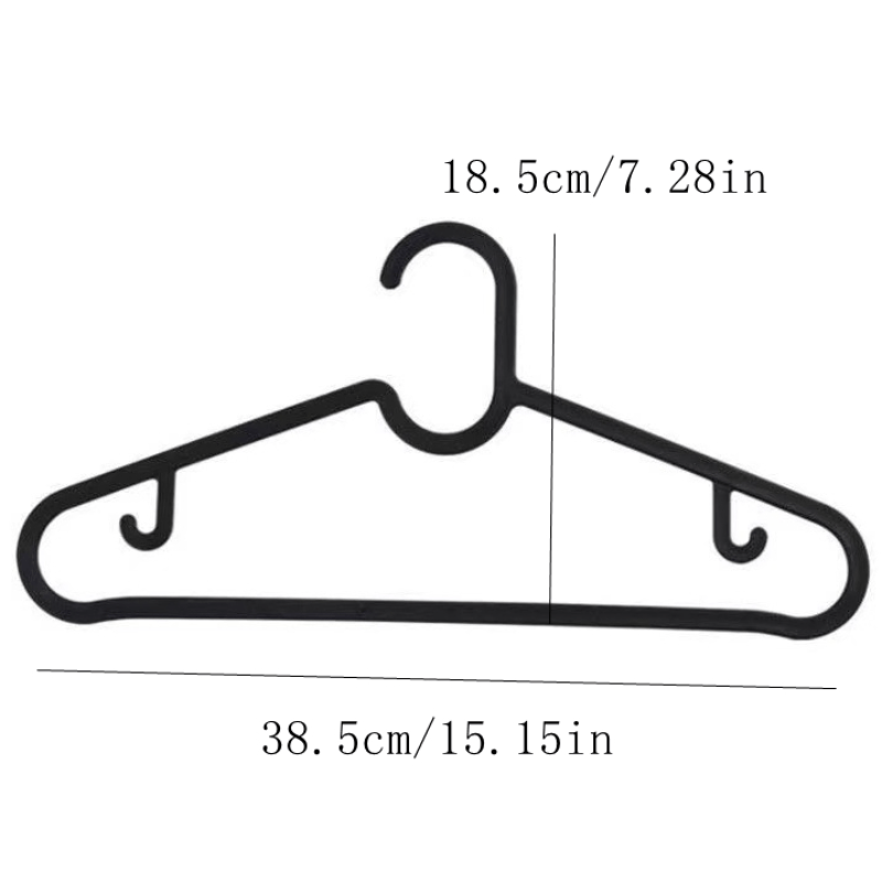 10pcs Plastic Clothes Hanger Organizer for Wardrobe Storage