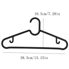 10pcs Plastic Clothes Hanger Organizer for Wardrobe Storage