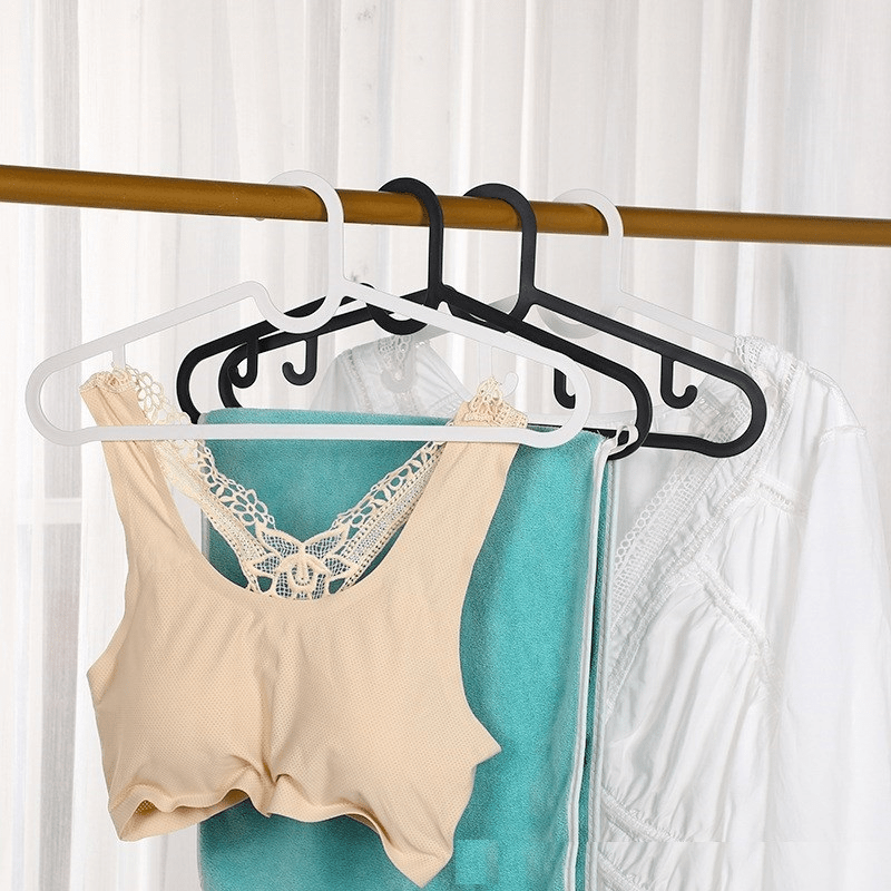 10pcs Plastic Clothes Hanger Organizer for Wardrobe Storage