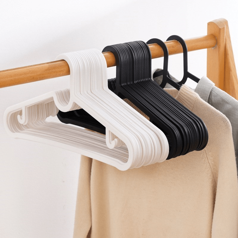 10pcs Plastic Clothes Hanger Organizer for Wardrobe Storage