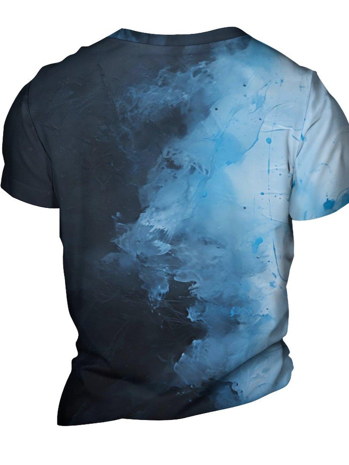 Watercolor Print Men's Graphic T-shirt Summer Outdoor Clothing