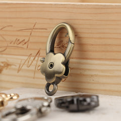 Plum Blossom Metal Carabiner Belt Buckles DIY Arts KeyChain Bag Parts