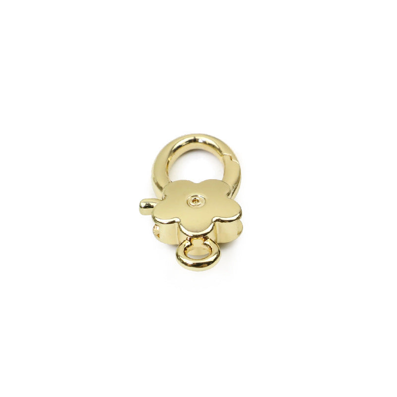 Plum Blossom Metal Carabiner Belt Buckles DIY Arts KeyChain Bag Parts