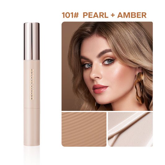 Dual Ended Concealer & Highlighter Stick for Contouring