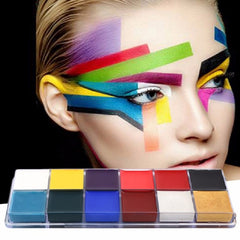 Professional Makeup 12 Pigment Body Paint Drama Joker Halloween Makeup Face