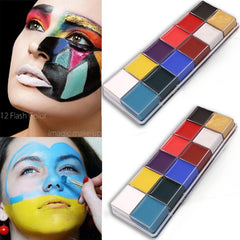 Professional Makeup 12 Pigment Body Paint Drama Joker Halloween Makeup Face